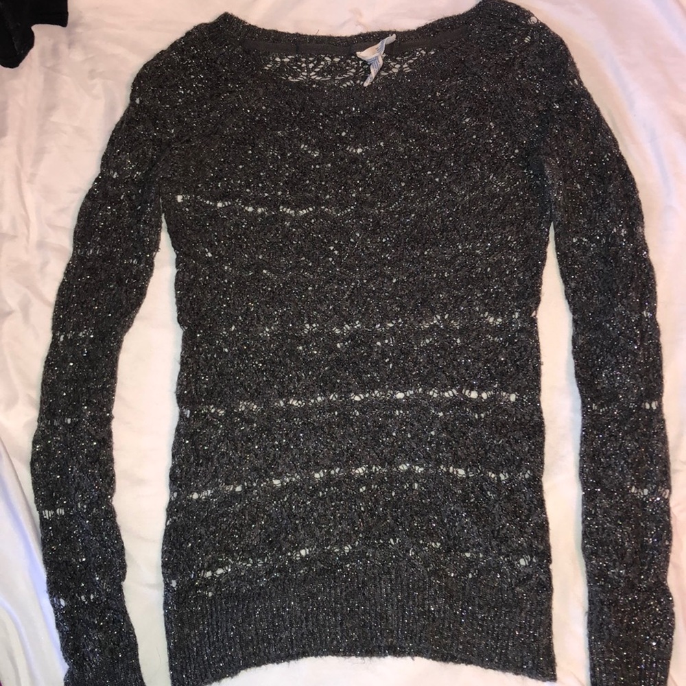 Grey sparkling sweater